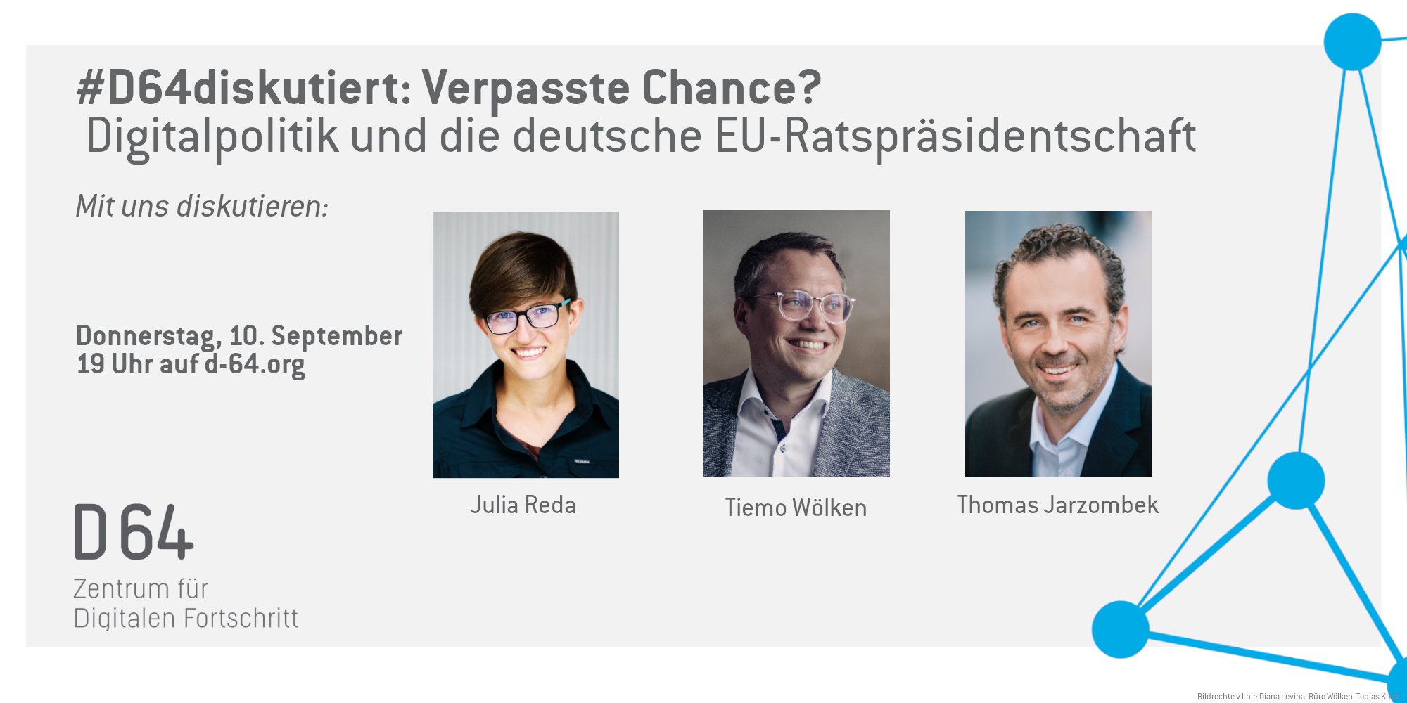 #D64diskutiert: Verpasste Chance? – Digitalpolitik und die deutsche EU-Ratspräsidentschaft