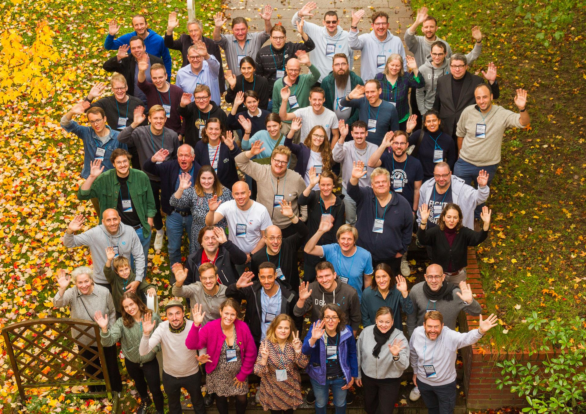 Gruppenbild der D64-Mitglieder bei der Superklausur 2023 in Steinbach.