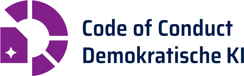 Logo: Code of Conduct Demokratische KI